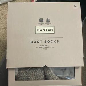 Hunter gray boot socks M